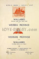 Western Province v Australia 1963 rugby  Programme